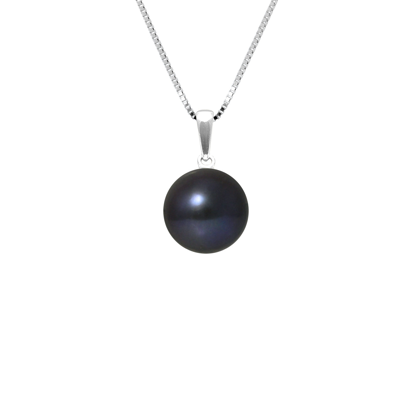 Collier Femme Black Tahiti – Perle 9-10 mm – Argent 925 Rhodié – Ton Shop