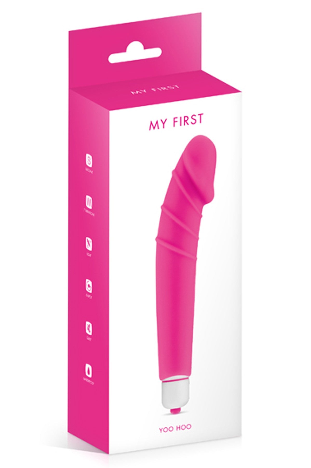Vibromasseur rose 7 vitesses forme réaliste waterproof