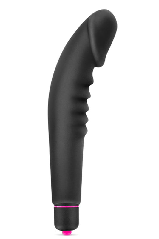 Vibromasseur stimulateur réaliste point G noir silicone 7 vitesses