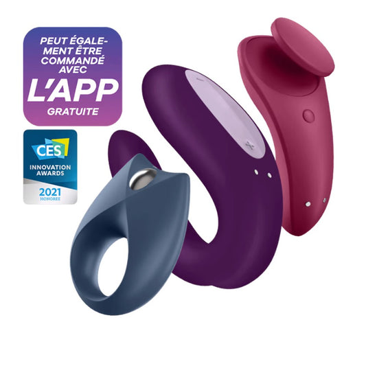 Coffret 3 sextoys connectés Partner Box 3 Satisfyer
